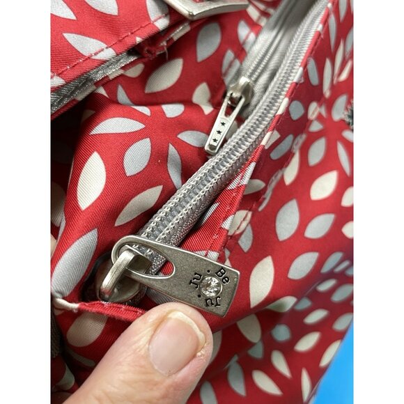 Ju-Ju-Be Diaper Bag in Scarlet Petals Floral Print  Adjustable Strap Unisex EUC - Picture 7 of 16
